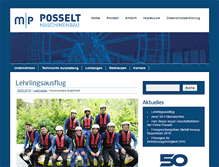 Tablet Screenshot of posselt-kg.de
